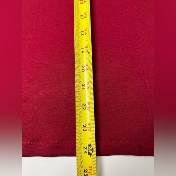 August Silk Top Ruby with Ruffles Size M - Picture 12 of 15